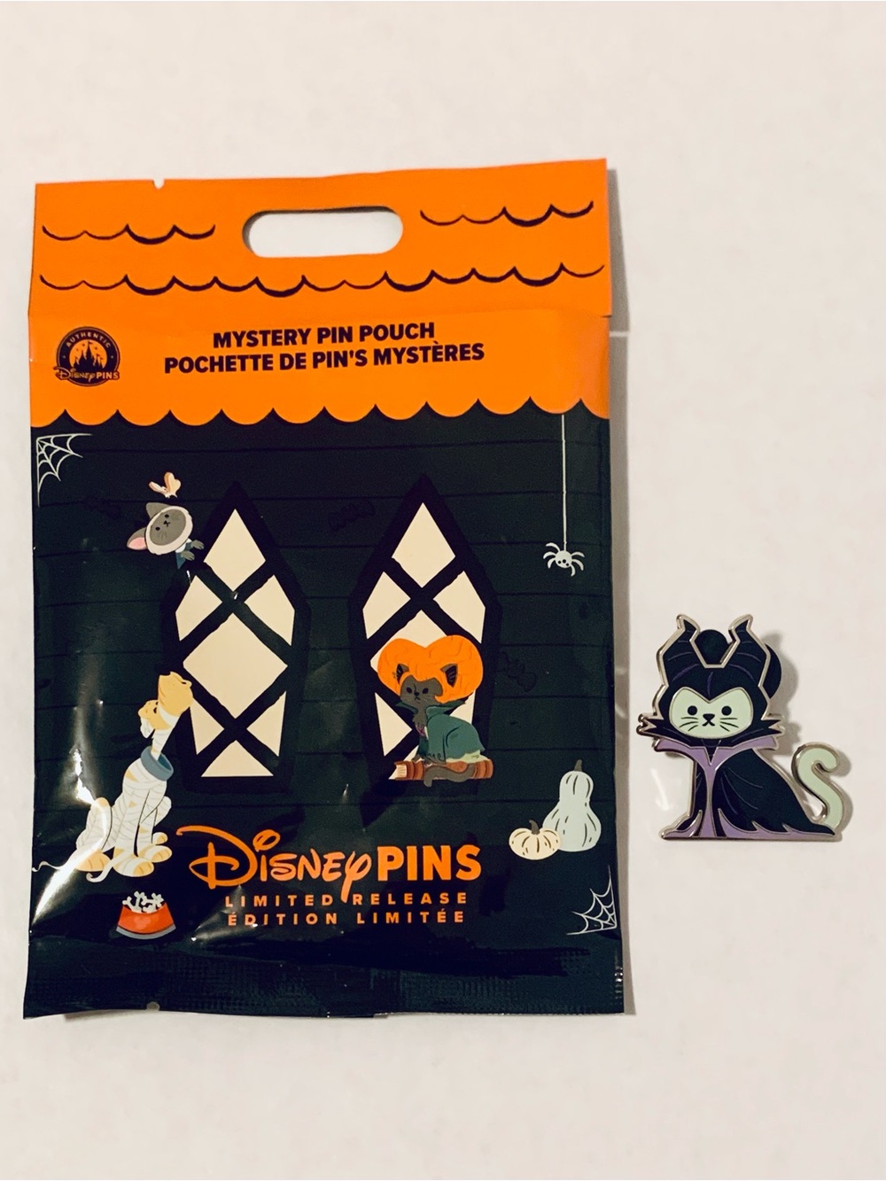 Disney Cats and Dogs Halloween Pins-Cat Maleficent
